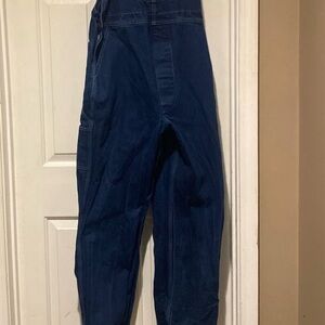 Red Kap Blue Denim Overalls Men’s Size 40x32